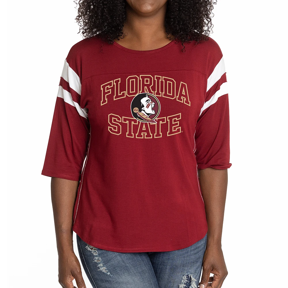 Women's Garnet Florida State Seminoles Abigail Jersey T-Shirt
