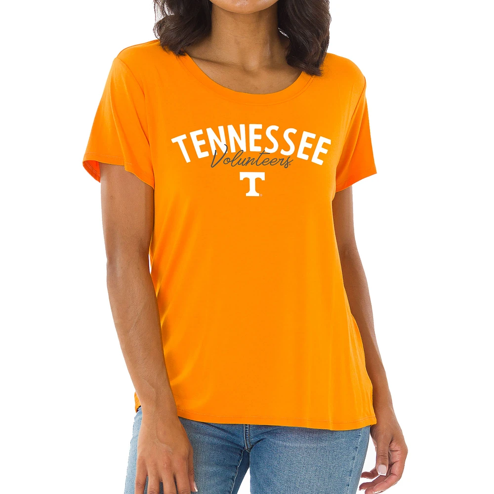 Women's Tennessee Orange Volunteers Scarlet Scoop Neck T-Shirt
