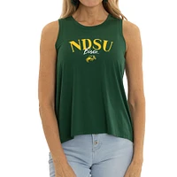 Women's Green NDSU Bison Hannah High Neck Tank Top
