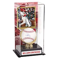 Willson Contreras St. Louis Cardinals Autographed Baseball and Sublimated Gold Glove Display Case with Image
