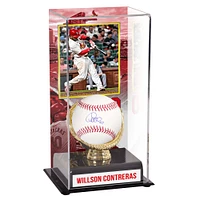 Willson Contreras St. Louis Cardinals Autographed Baseball and Sublimated Gold Glove Display Case with Image