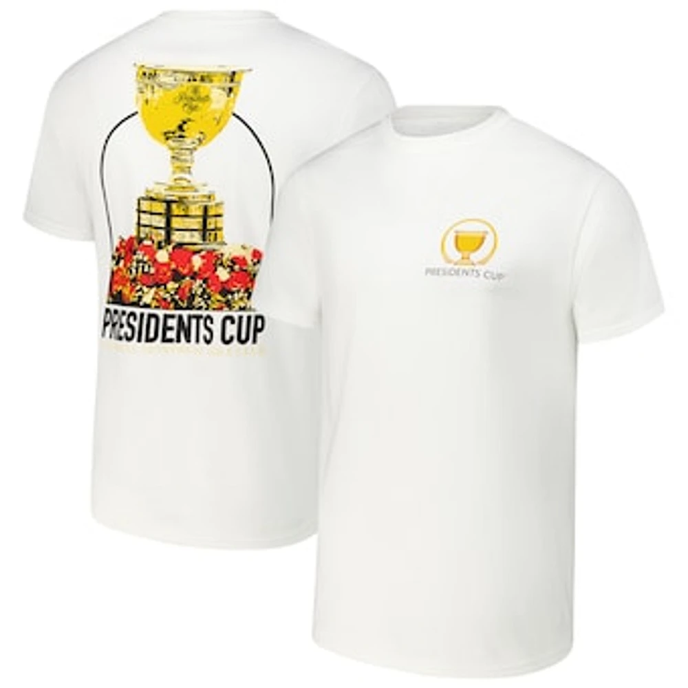 Men's Barstool Golf White 2024 Presidents Cup Trophy T-Shirt