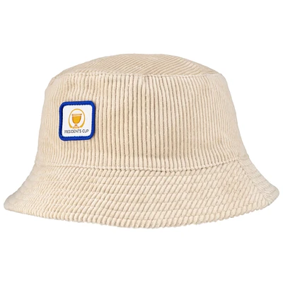 Men's Barstool Golf x Presidents Cup Tan Corduroy Bucket Hat