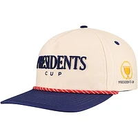 Men's Barstool Golf x Presidents Cup Cream/Navy Retro Rope Snapback Hat