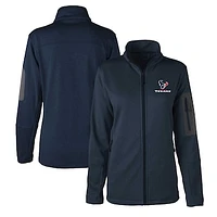 Women's Dunbrooke  Heather Navy Houston Texans Freestyle Teflon Shield Full-Zip Jacket