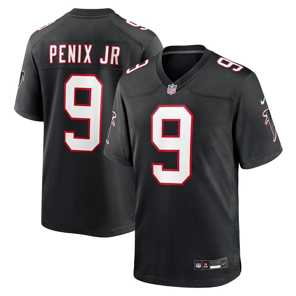 Men's Nike Michael Penix Jr.  Black Atlanta Falcons Throwback Game Jersey