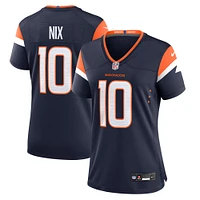 Women's Nike Bo Nix  Navy Denver Broncos Alternate Game Jersey