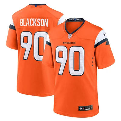 Men's Nike Angelo Blackson  Orange Denver Broncos Game Jersey