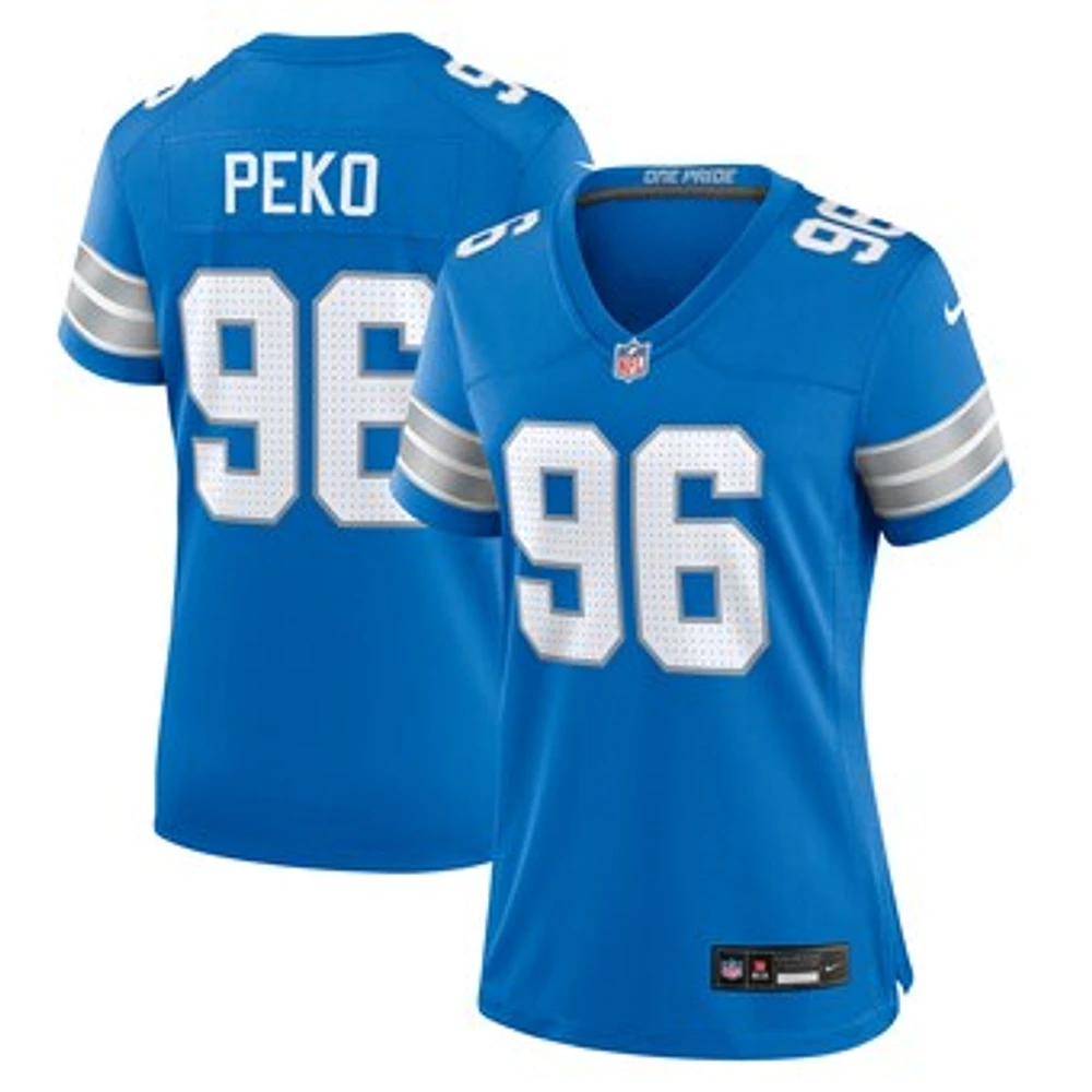 Women's Nike Kyle Peko  Blue Detroit Lions Game Jersey