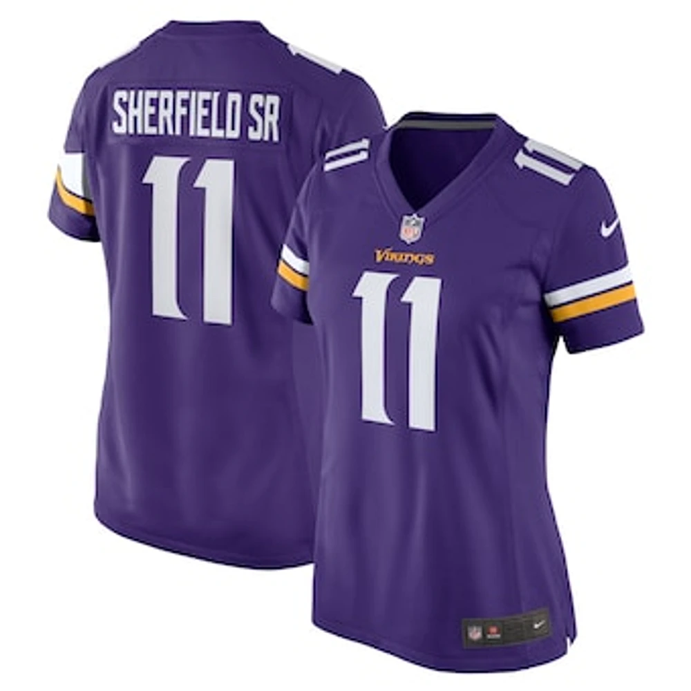 Women's Nike Trent Sherfield Sr.  Purple Minnesota Vikings Game Jersey