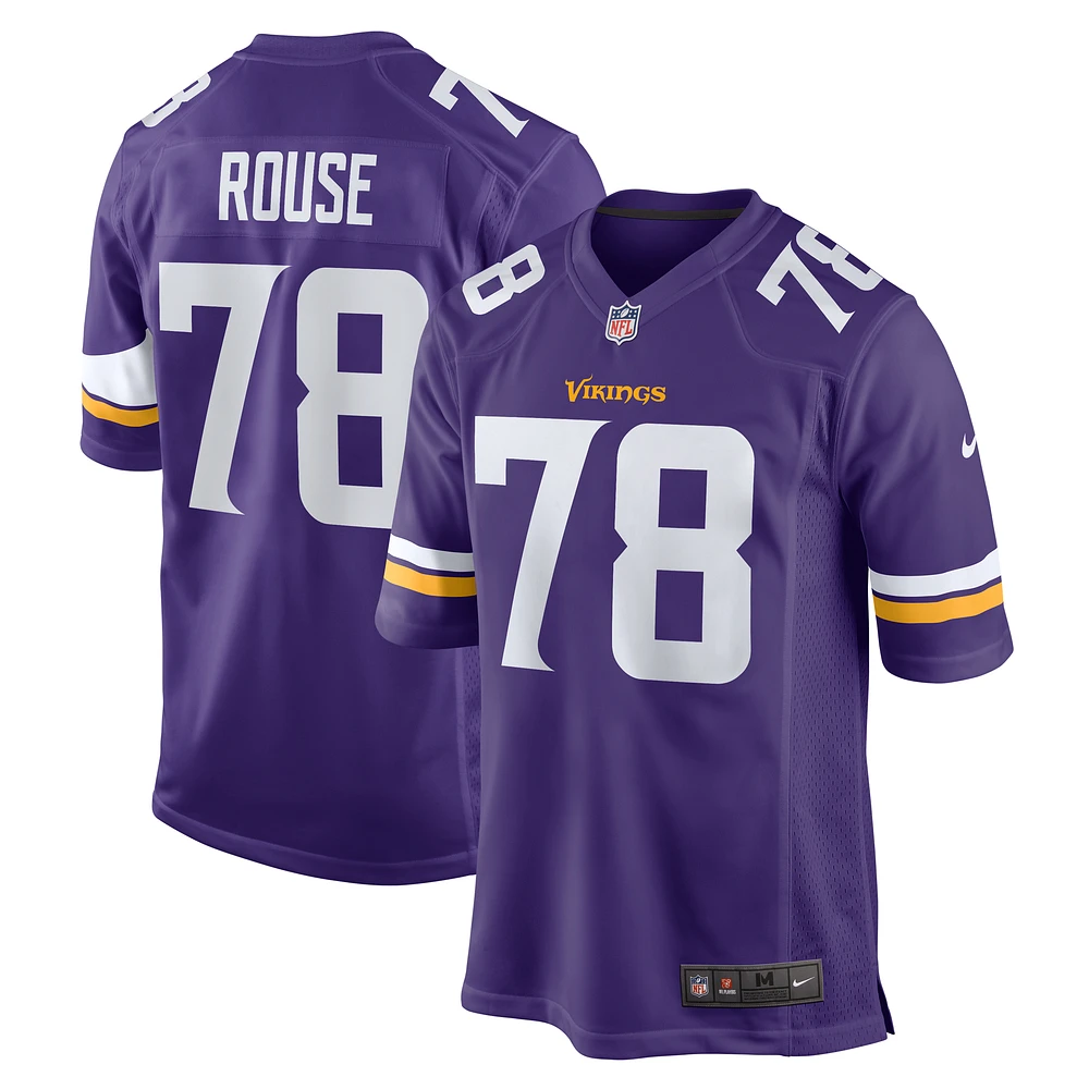 Men's Nike Walter Rouse  Purple Minnesota Vikings Game Jersey