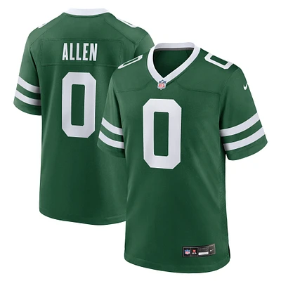 Men's Nike Braelon Allen Legacy Green New York Jets Game Jersey