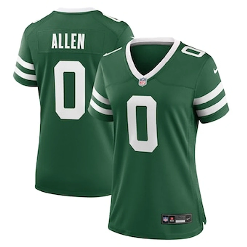 Women's Nike Braelon Allen Legacy Green New York Jets Game Jersey