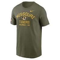 Men's Nike  Olive Missouri Tigers 2024 Military Appreciation Performance T-Shirt