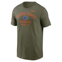 Men's Nike  Olive Boise State Broncos 2024 Military Appreciation Performance T-Shirt