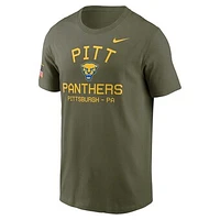 Men's Nike  Olive Pitt Panthers 2024 Military Appreciation Performance T-Shirt