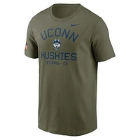 Men's Nike  Olive UConn Huskies 2024 Military Appreciation Performance T-Shirt