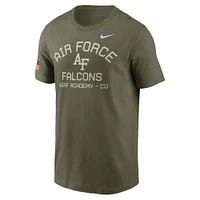 Men's Nike  Olive Air Force Falcons 2024 Military Appreciation Performance T-Shirt