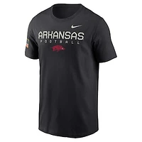 Men's Nike  Black Arkansas Razorbacks 2024 Military Appreciation Legend Performance T-Shirt