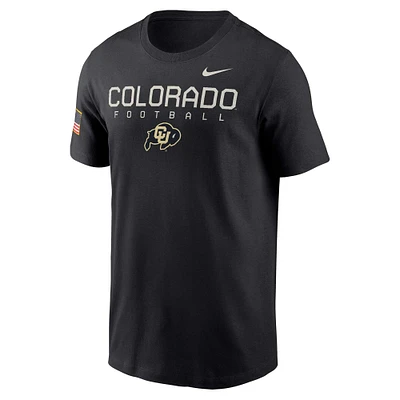 Men's Nike  Black Colorado Buffaloes 2024 Military Appreciation Legend Performance T-Shirt