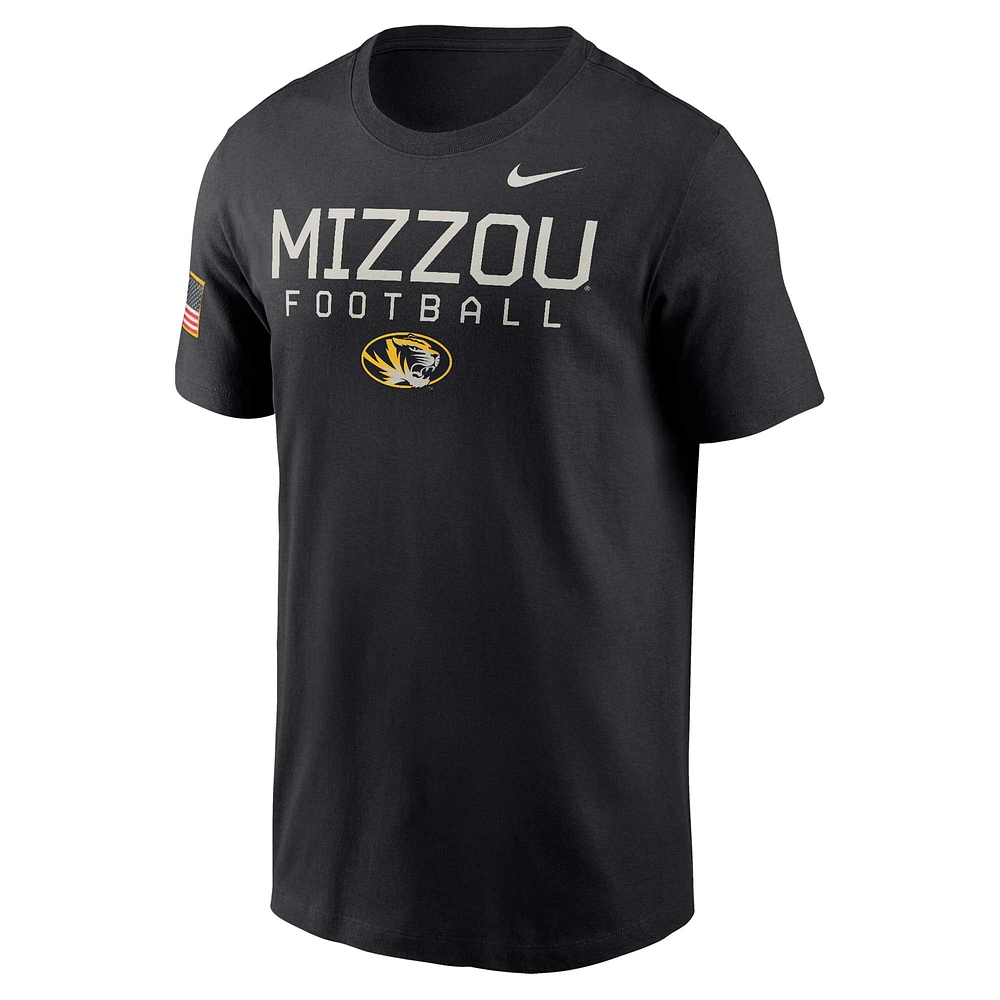 Men's Nike  Black Missouri Tigers 2024 Military Appreciation Legend Performance T-Shirt