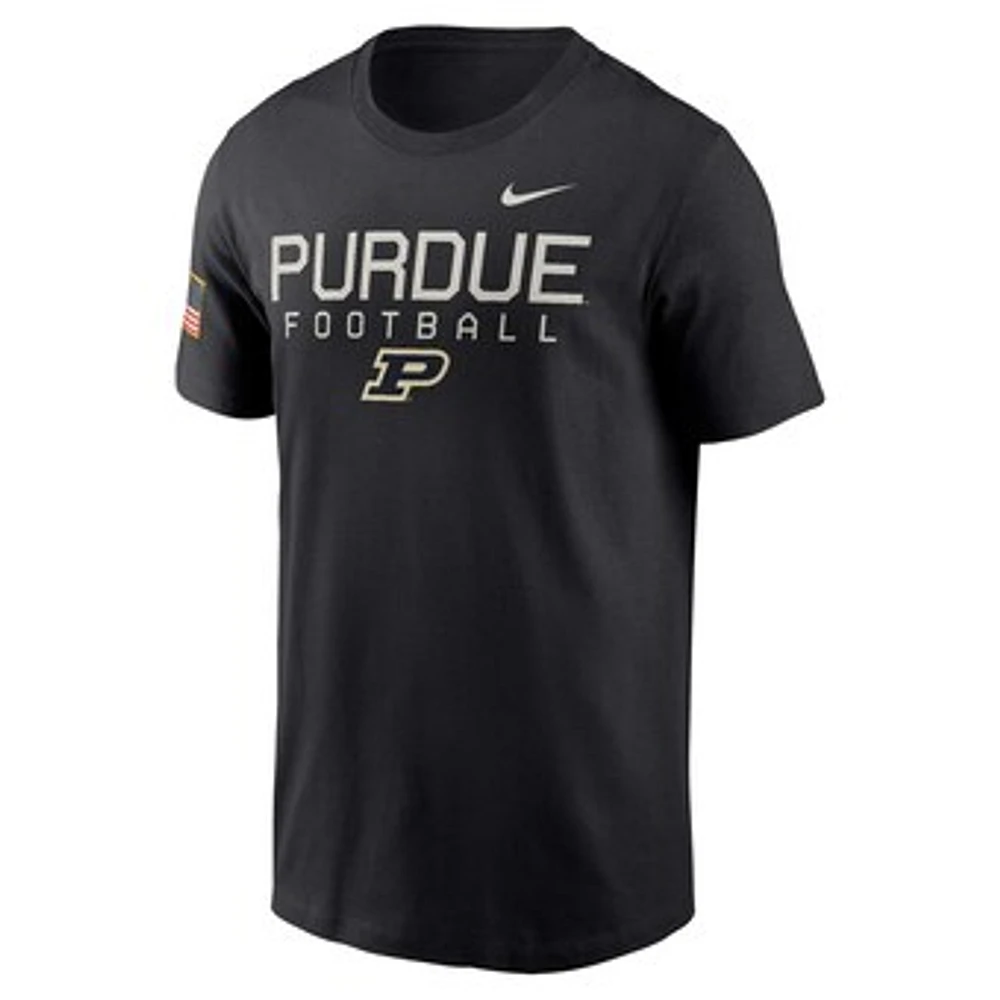 Men's Nike  Black Purdue Boilermakers 2024 Military Appreciation Legend Performance T-Shirt