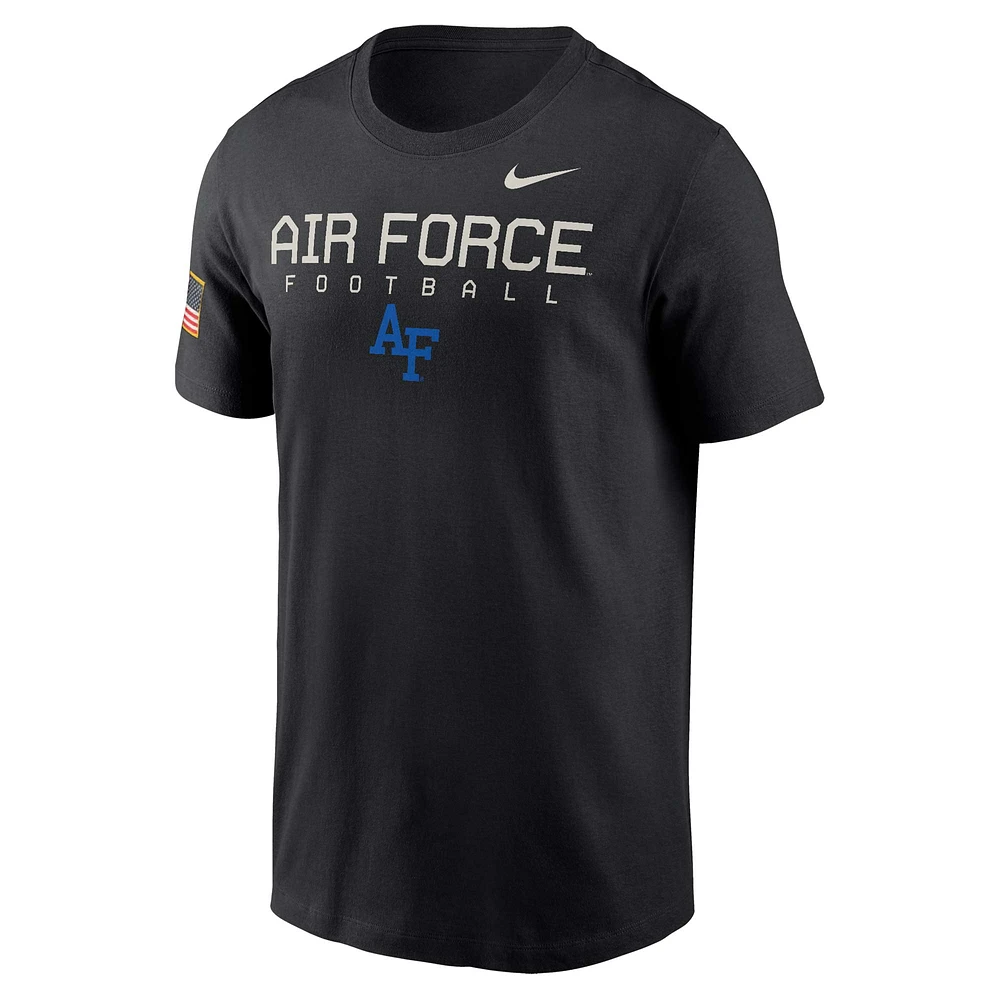 Men's Nike  Black Air Force Falcons 2024 Military Appreciation Legend Performance T-Shirt