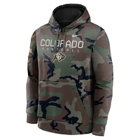 Men's Nike  Camo Colorado Buffaloes 2024 Military Appreciation Club Fleece Pullover Hoodie