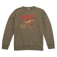 Men's American Needle Olive Miller High Life Sunday Fleece Pullover Sweatshirt