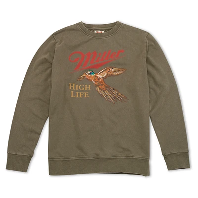 Men's American Needle Olive Miller High Life Sunday Fleece Pullover Sweatshirt