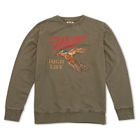 Men's American Needle Olive Miller High Life Sunday Fleece Pullover Sweatshirt
