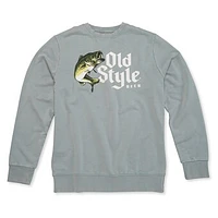 Men's American Needle Gray Old Style Sunday Fleece Pullover Sweatshirt
