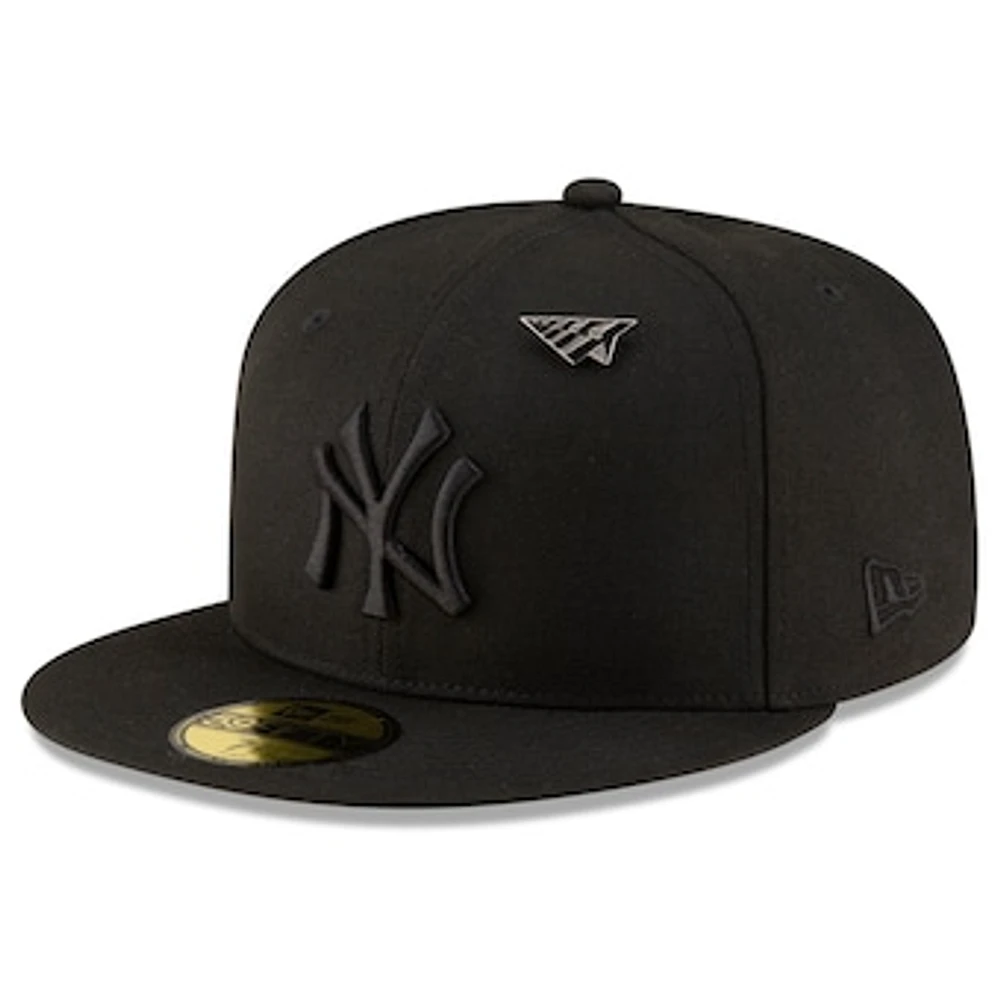 Men's New Era  Black New York Yankees x Paper Planes 59FIFTY Fitted Hat