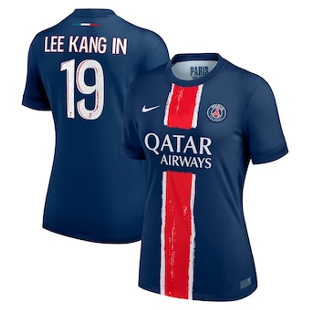 Women's Nike Lee Kang Navy Paris Saint-Germain 2024/25 Replica Player Jersey