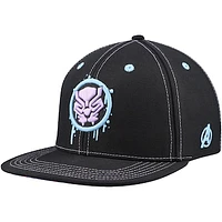 Youth Black Black Panther Glow-in-the-Dark Snapback Hat