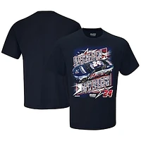 Men's Hendrick Motorsports Team Collection  Navy William Byron Liberty University Patriotic Car T-Shirt