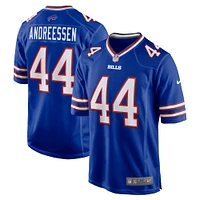 Men's Nike Joe Andreessen  Royal Buffalo Bills Game Jersey