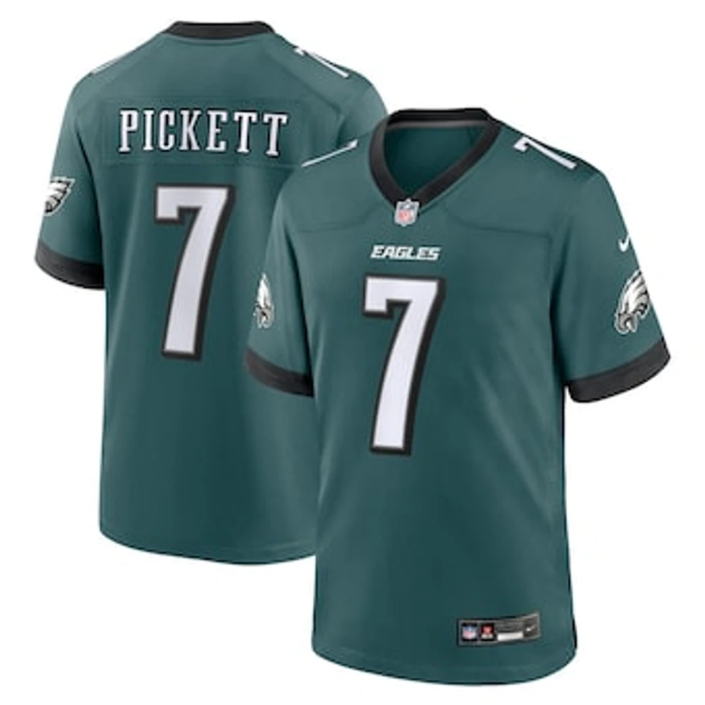 Men's Nike Kenny Pickett Midnight Green Philadelphia Eagles Game Jersey