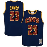 Youth Mitchell & Ness LeBron James Navy Cleveland Cavaliers 2008/09 Hardwood Classics Swingman Jersey