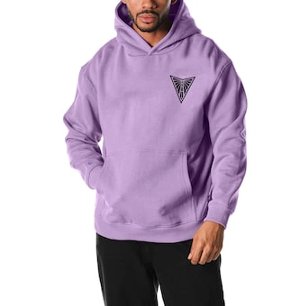 Unisex The Wild Collective  Violet Golden State Valkyries Heavy Wash Fleece Pullover Hoodie