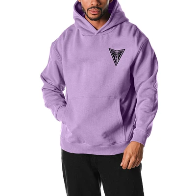 Unisex The Wild Collective  Violet Golden State Valkyries Heavy Wash Fleece Pullover Hoodie