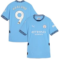 Women's Puma Erling Haaland Light Blue Manchester City 2024/25 Home Replica Player Jersey