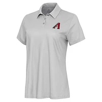 Women's Antigua White/Gray Arizona Diamondbacks Rings Polo