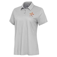 Women's Antigua White/Gray Houston Astros Rings Polo