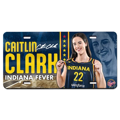 WinCraft Caitlin Clark Indiana Fever Laser-Cut Metallic License Plate