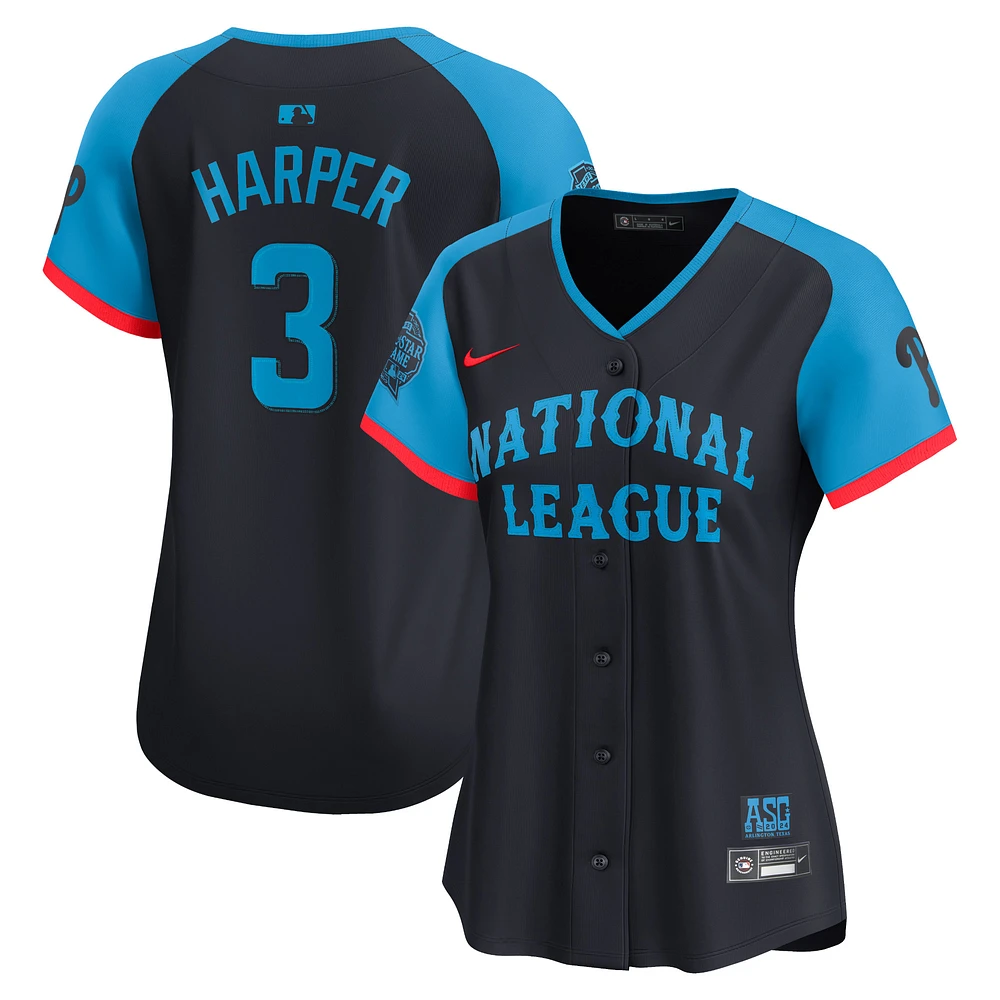 Women's Nike Bryce Harper Navy National League 2024 MLB All-Star Game Limited Player Jersey