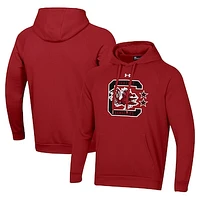 Men's Under Armour Garnet South Carolina Gamecocks Rival Fleece Pullover Hoodie