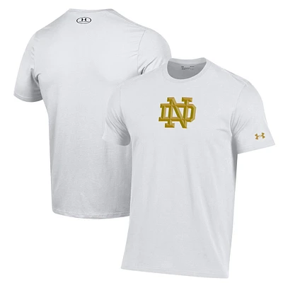 Men's Under Armour White Notre Dame Fighting Irish 2024 Shamrock Series Performance T-Shirt