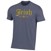 Men's Under Armour Navy Notre Dame Fighting Irish 2024 Shamrock Series Performance T-Shirt