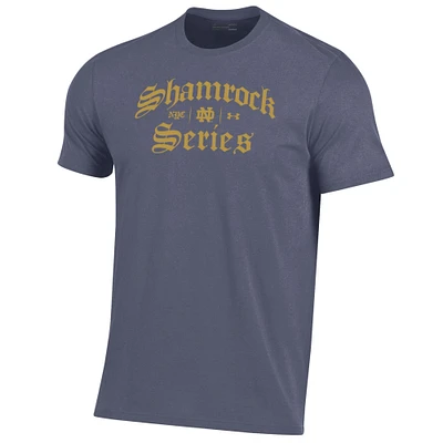 Men's Under Armour Navy Notre Dame Fighting Irish 2024 Shamrock Series Performance T-Shirt